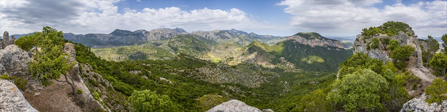 View over the mountains of Majorca