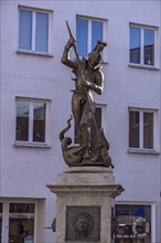 Sculpture of St. George on the George Fountain