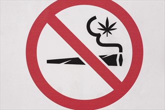 No Smoking Marijuana joint