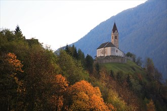 Church from the village of Katharinenberg in the Schnals Valley