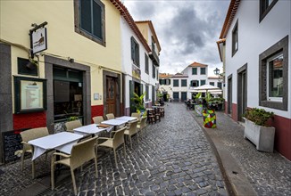 Street with restaurant