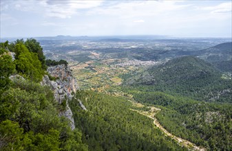 View over Majorca from Castell d Alaro