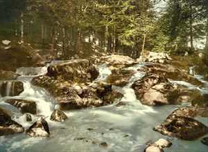 Bode waterfall near Braunlage in the Harz mountains
