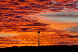 TV tower in the dawn