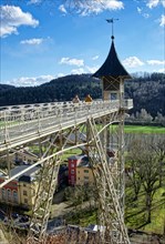 Historic passenger lift on the Elbe slope