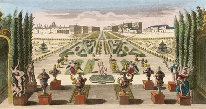 View of a Garden and Palace of the Doge of Venice