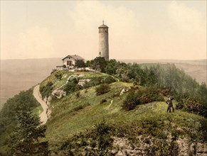 Fox tower of the ruin Kirchberg near Jena in Thuringia