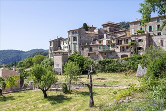 View of stone houses of Valldemossa