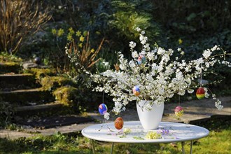 Easter Bouquet with Hand Painted Easter Eggs
