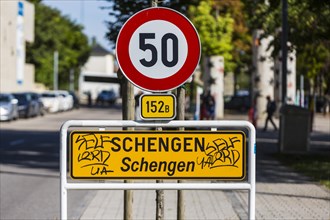 Municipality of Schengen in the border triangle