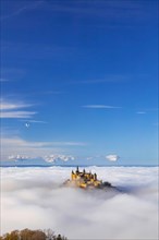 Hohenzollern Castle in the fog