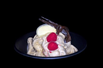 Vanilla ice cream with fresh Mauritius vanilla