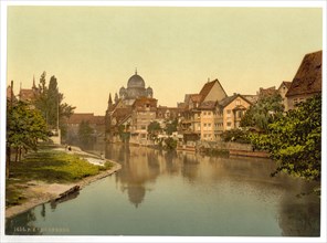 The River Pegnitz and the Synagogue