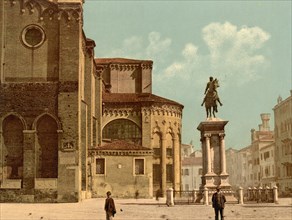 Church of Santi Giovanni e Paolo and Statue of Bartolomeo Colleoni