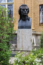 Bust of Friedrich Schiller in the garden of Schillers summer house