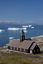 Wooden Zions church at Ilulissat