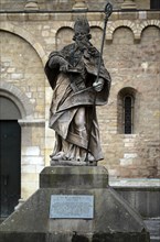 Statue of Saint Boniface in front of Gotthard Chapel