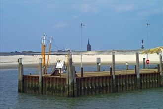 Harbour pier of the island Wangerooge