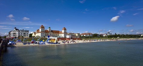 Spa hotel with beach promenade and beach