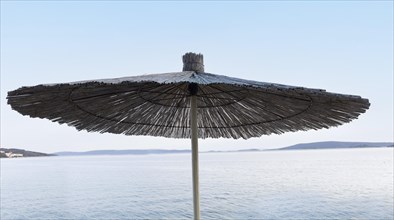 Parasol on the Adriatic Sea
