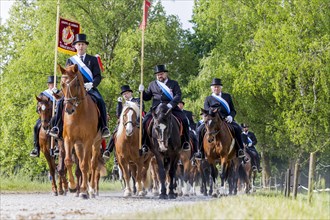 Traditional blood ride with 2200 riders and horses in honour of a blood relic