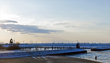 Harbour and harbour entrance of Dangast