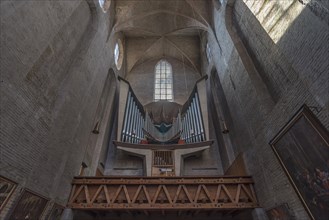 Modern organ loft of the Barfuesserkirche