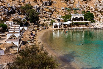 Paulus Bay in Lindos with exclusive beach