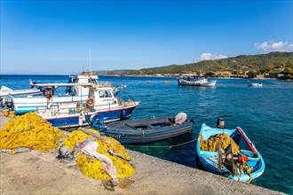 Small fishing port Kamiros Skala