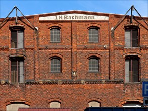 Old harbour warehouse at Holz und Fabrikenhafen