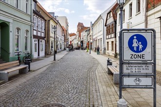 Pedestrian zone in the medieval town centre
