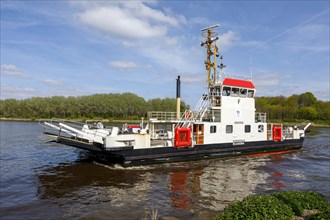 Canal ferry Hohenhoern on the Kiel Canal