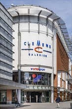 Clemens-Galerien shopping centre at Muehlenplatz in the pedestrian zone