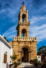 Bell tower of the cross-domed church of Kimissis tis Theotokou