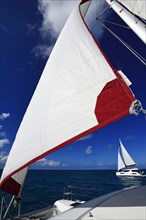 Sailing Catamarans in the Exuma Cays