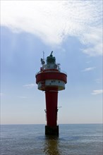 Lighthouse Alte Weser in the North Sea
