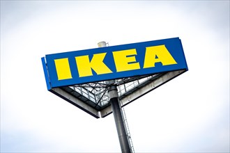 IKEA sign in a commercial area in Berlin