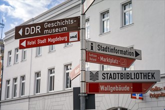 Signpost in the centre