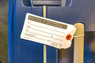Lost baggage tag