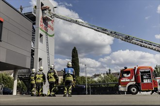 Exercise of the volunteer fire brigade