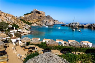 Paulus Bay in Lindos with exclusive beach
