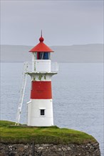 Skansin lighthouse at the historic fortress beside the port of Torshavn