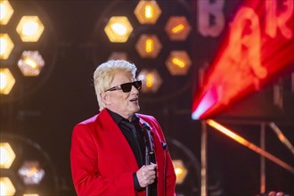 Singer Heino performing on stage. 50 years of the ZDF Hit Parade