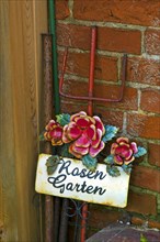 Tin Sign Rose Garden