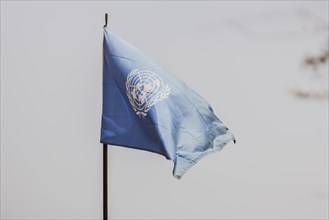 United Nations flag at Camp Castor in Gao