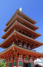 Takahata Fudo temple five story pagoda Tokyo Japan