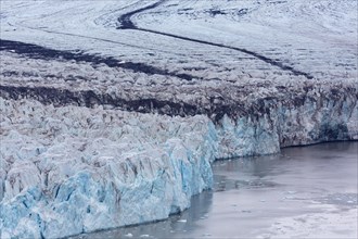 Osbornebreen glacier in Oscar II Land debouches into St. Jonsfjorden at Spitsbergen