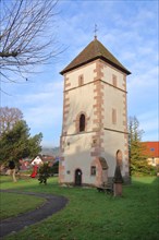 Historic Old Church Tower in Biberach