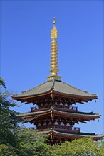 Takahata Fudo temple five story pagoda Tokyo Japan Asia