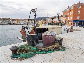 Fishing nets on the quay